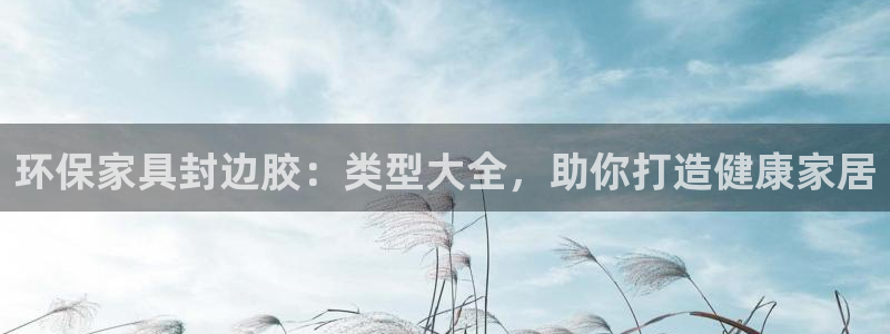 杏耀平台下载：环保家具封边胶：类型大全，助你打造健康家居