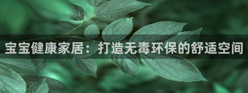 杏耀平台官方登录：宝宝健康家居：打造无毒环保的舒适空间